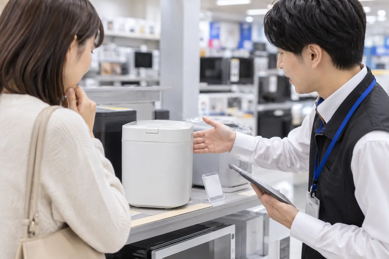 家電量販店では取り寄せ相談ができるの内容を表す画像