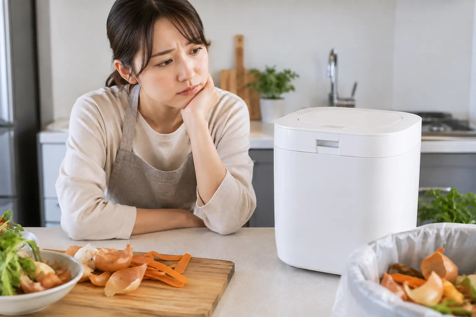 パリパリキューのデメリットを購入前に検討する女性